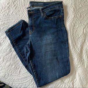 Gap Legging Skimmer Skinny Jeans - Medium Wash/Light Distressing - Size 8/29